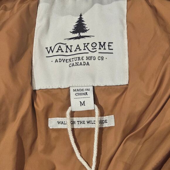 Wanakome Canada Calypso Burgundy Long Quilted Winter Down Coat - Size Med - Picture 13 of 16